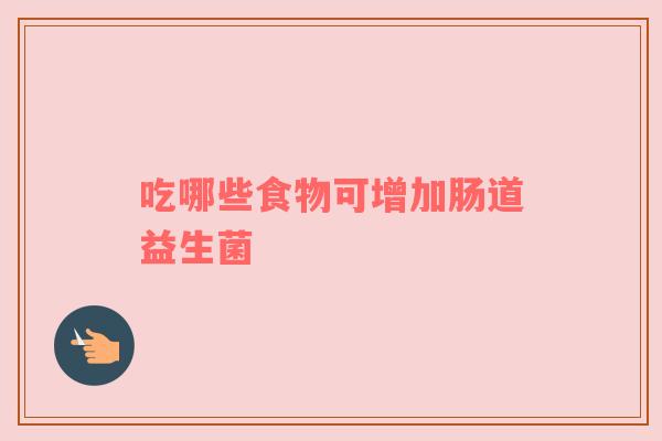 吃哪些食物可增加肠道益生菌