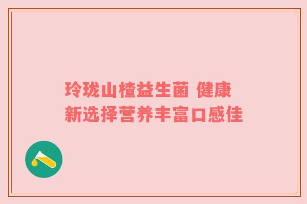 玲珑山楂益生菌 健康新选择营养丰富口感佳